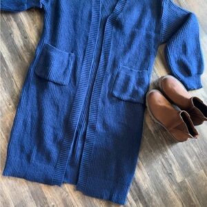 Elegant Navy Women's Cardigan